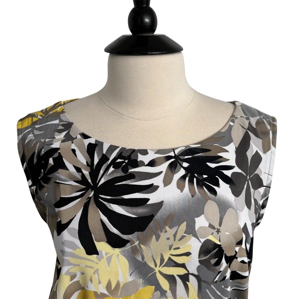 Connected Apparel Women's Sleeveless Floral Sheath Dress - Picture 2 of 6